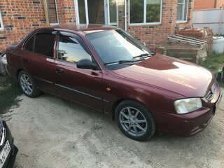 2007 Hyundai Accent ТагАЗ II, красный, 395000 рублей, вид 1