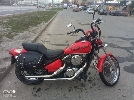 1997 Kawasaki VN400 Vulcan, красный, 350000 рублей, вид 2