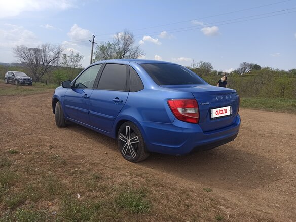 2020 Lada (ВАЗ) Granta I Рестайлинг, синий, 720000 рублей - вид 6