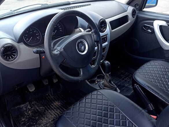 2012 Renault Logan I Рестайлинг, чёрный, 420000 рублей - вид 5