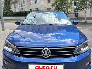 2017 Volkswagen Jetta VI Рестайлинг, синий, 1480000 рублей, вид 3