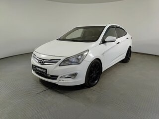 2015 Hyundai Solaris I Рестайлинг, белый, 664000 рублей, вид 1