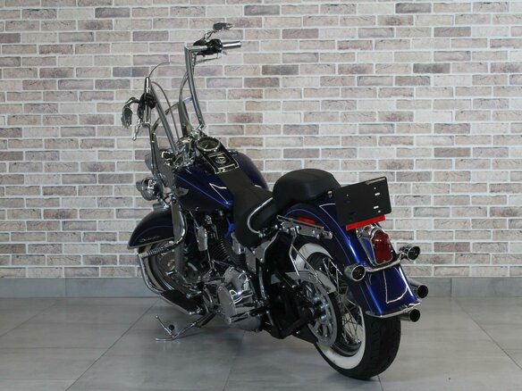 2007 Harley-Davidson Softail Deluxe, синий, 850000 рублей - вид 7