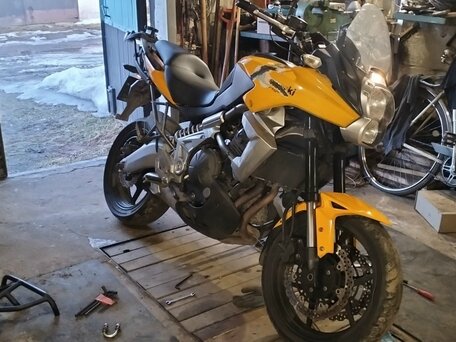 2012 Kawasaki Versys 650, жёлтый, 490000 рублей, вид 3