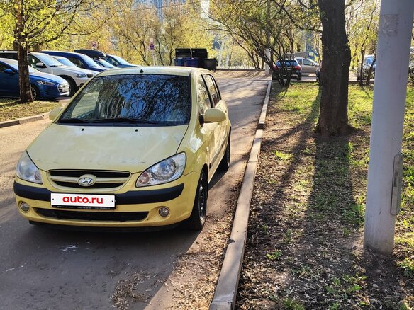 2005 Hyundai Getz I Рестайлинг, жёлтый
