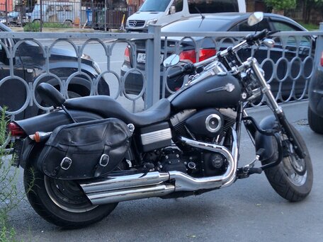 2013 Harley-Davidson Fat Bob, чёрный, 600000 рублей, вид 2