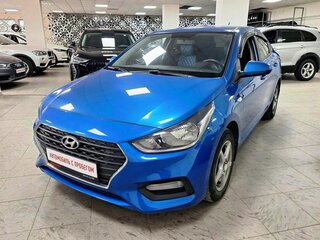 2018 Hyundai Solaris II, синий, 1229000 рублей, вид 1
