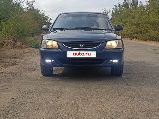 2008 Hyundai Accent ТагАЗ II, синий, 350000 рублей, вид 3