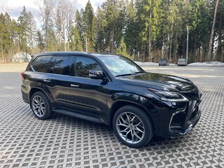2019 Lexus LX 570 III Рестайлинг 2, чёрный, 8600000 рублей, вид 5