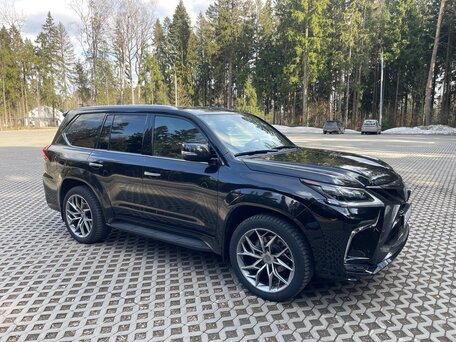 2019 Lexus LX 570 III Рестайлинг 2, чёрный, 8600000 рублей, вид 5