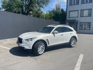 2013 Infiniti FX37 II (S51) Рестайлинг, белый, 2150000 рублей, вид 2
