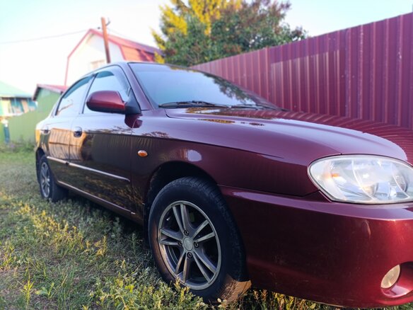 2006 Kia Spectra I Рестайлинг 2, красный, 315000 рублей - вид 6