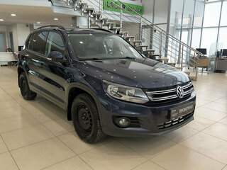 2014 Volkswagen Tiguan I Рестайлинг, синий, 930000 рублей, вид 3