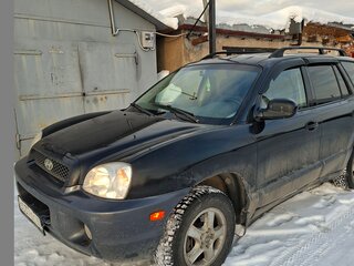 2002 Hyundai Santa Fe I, чёрный, 450000 рублей, вид 1