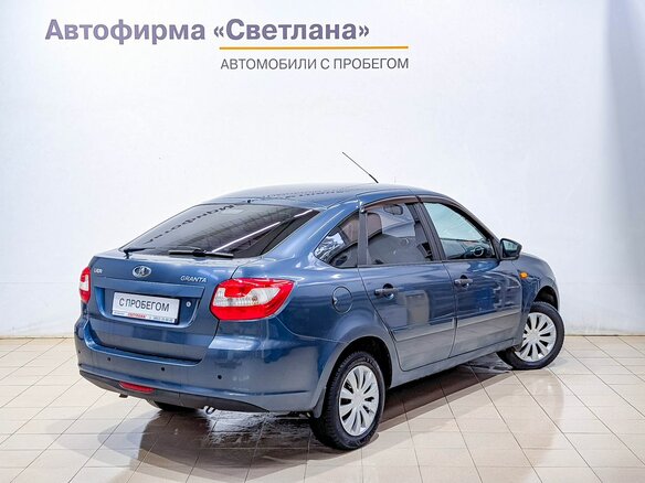 2014 Lada (ВАЗ) Granta I, серый, 414000 рублей - вид 4