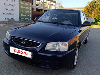 2007 Hyundai Accent ТагАЗ II, синий, 450000 рублей, вид 2