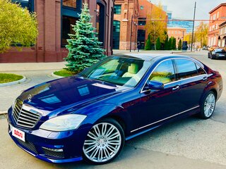 2010 Mercedes-Benz S-Класс 500 Long V (W221) Рестайлинг, синий, 2050000 рублей, вид 1