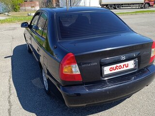 2008 Hyundai Accent ТагАЗ II, чёрный, 360000 рублей, вид 5