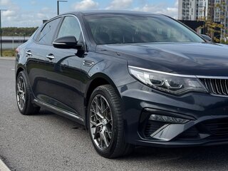 2018 Kia Optima IV Рестайлинг, синий, 1600000 рублей, вид 2
