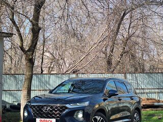 2019 Hyundai Santa Fe IV, синий, 3050000 рублей, вид 1