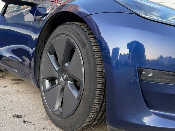 2021 Tesla Model 3 Long Range I, синий - вид 5