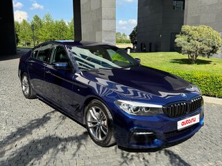 2017 BMW 5 серии 520i VII (G30/G31/G38), синий, 3100000 рублей, вид 3