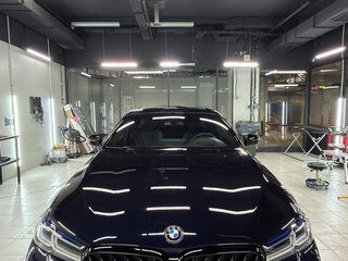 2020 BMW 5 серии 540d xDrive VII (G30/G31/G38) Рестайлинг, синий, 6300000 рублей, вид 5