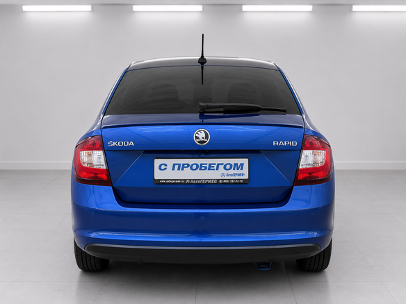 2018 Skoda Rapid I Рестайлинг, синий, 1485000 рублей - вид 2