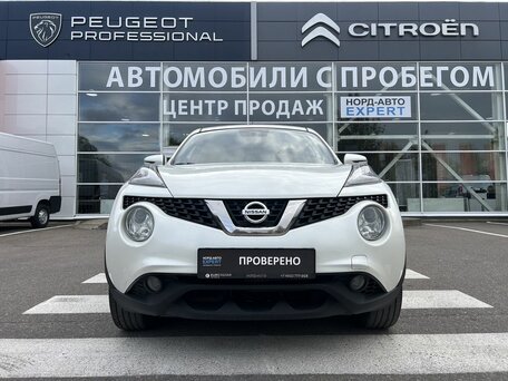2018 Nissan Juke I Рестайлинг, белый, 1390000 рублей, вид 2
