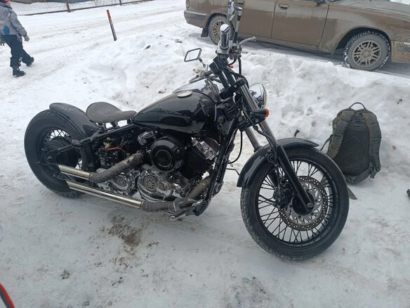 1997 Yamaha XVS400 Drag Star, чёрный, 380000 рублей - вид 7