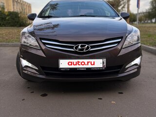 2015 Hyundai Solaris I Рестайлинг, коричневый, 1000050 рублей, вид 2