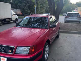 1991 Audi 100 IV (C4), красный, 250000 рублей, вид 1