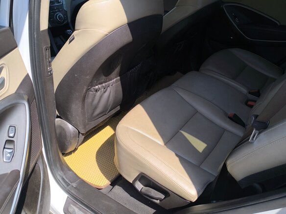 2015 Hyundai Santa Fe III Рестайлинг, белый, 1500000 рублей - вид 9