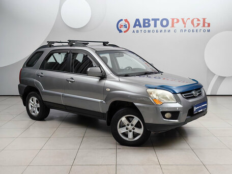 2009 Kia Sportage II Рестайлинг, серебристый, 851000 рублей, вид 1