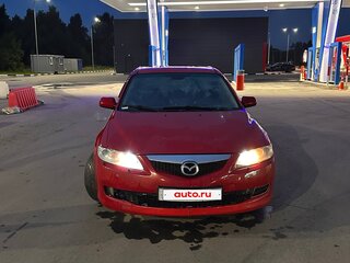 2006 Mazda 6 I (GG) Рестайлинг, красный, 430000 рублей, вид 2