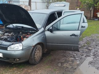 2008 Lada (ВАЗ) Kalina I, серый, 125000 рублей, вид 1