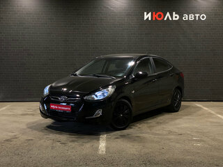 2013 Hyundai Solaris I, чёрный, 830000 рублей, вид 1