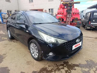 2022 Hyundai Solaris II Рестайлинг, чёрный, 1161000 рублей, вид 4