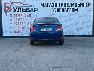 2016 Hyundai Solaris I Рестайлинг, синий, 1074000 рублей, вид 5