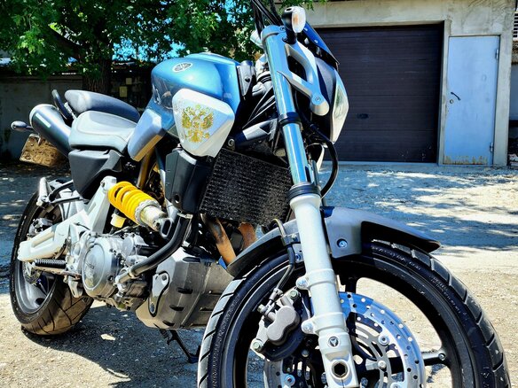 2008 Yamaha MT-03, голубой, 390000 рублей - вид 6