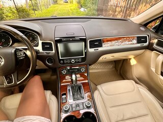 2010 Volkswagen Touareg II, синий, 1700000 рублей, вид 4