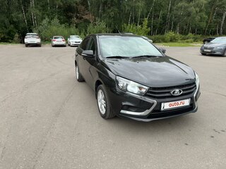 2016 Lada (ВАЗ) Vesta I, чёрный, 1150000 рублей, вид 4