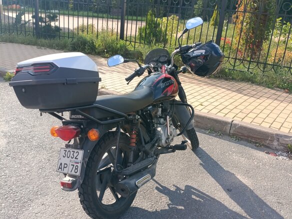 2021 Bajaj Boxer BM 150X, чёрный, 100000 рублей - вид 6