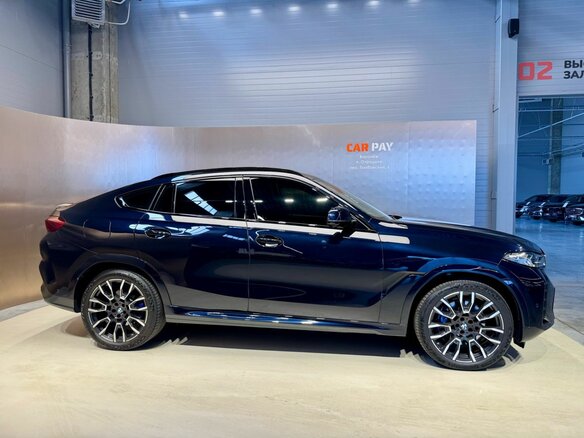 2023 BMW X6 30d III (G06) Рестайлинг, синий - вид 4