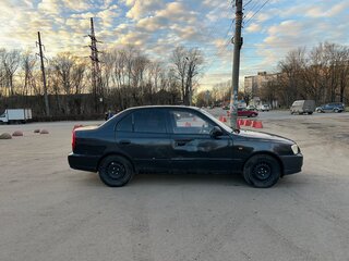 2006 Hyundai Accent ТагАЗ II, чёрный, 180000 рублей, вид 3