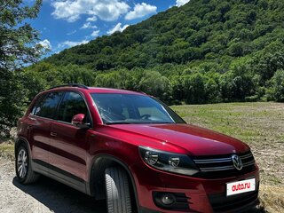 2015 Volkswagen Tiguan I Рестайлинг, красный, 1300000 рублей, вид 4