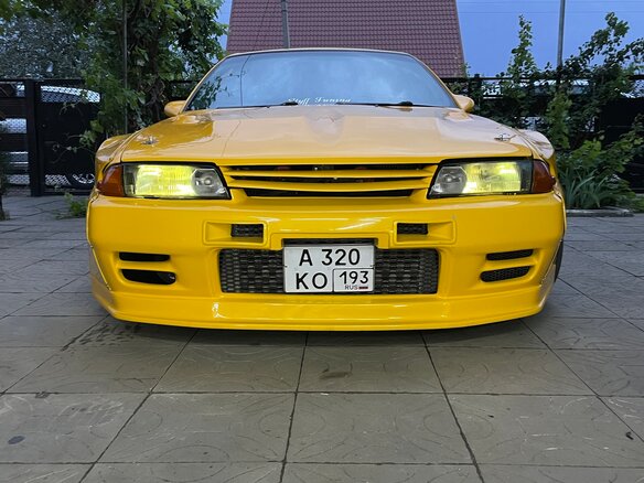 1993 Nissan Skyline VIII (R32), жёлтый - вид 34