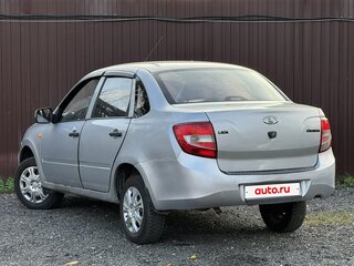 2013 Lada (ВАЗ) Granta I, серебристый, 249777 рублей, вид 4