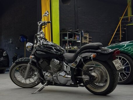 1996 Yamaha XVS400 Drag Star, чёрный, 425000 рублей, вид 3