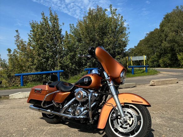 2008 Harley-Davidson Street Glide, оранжевый, 860000 рублей - вид 23